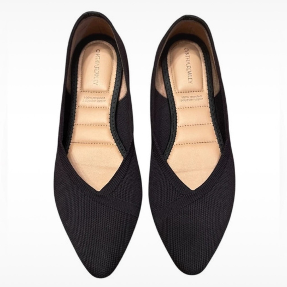 NWOT Cynthia Rowley Black Women's Flats 8.5 balerina shoes